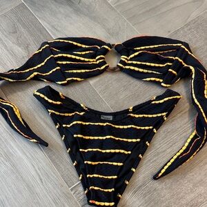 Montce Black and yellow Bikini size M